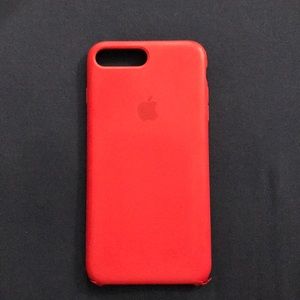 RED silicon Apple case